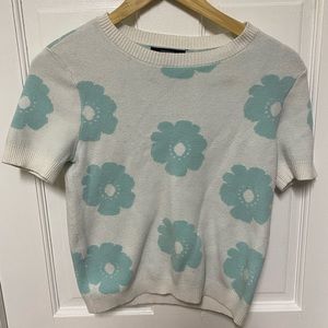 Y2K sweater short sleeve top